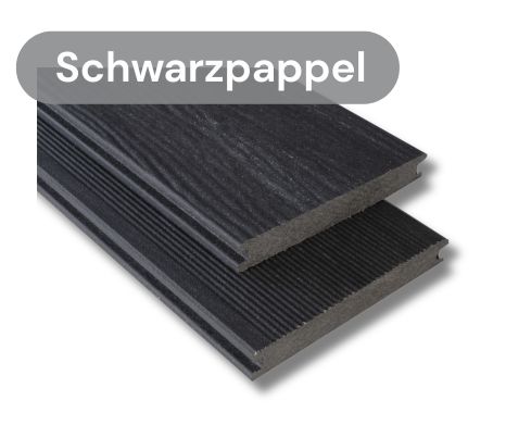 Deska tarasowa kompozytowa lita 20x145 mm KOVALEX kolor SCHWARZPAPPEL